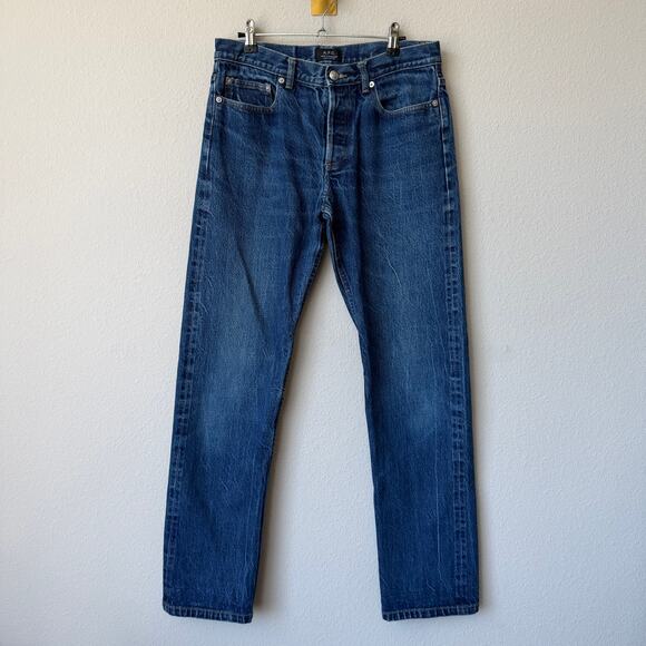 A.P.C. New Standard Slim Straight Unisex Denim Jeans Size 32 - Picture 1 of 6